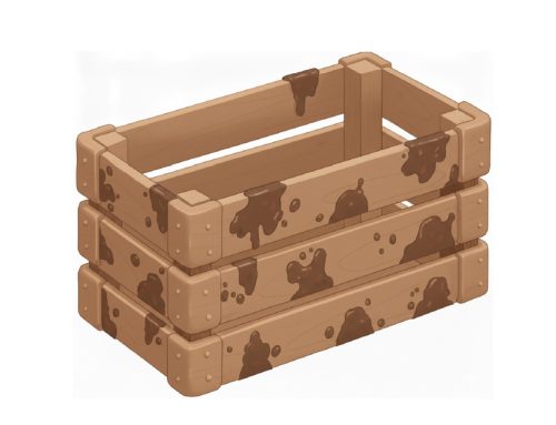 Envase alimentario de madera (Si está sucia)